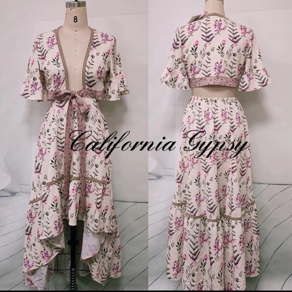 LAST ONE🎉High Low Floral Dress - Picture 4 of 16